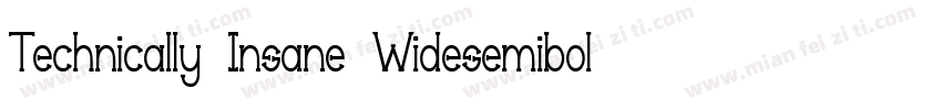 Technically Insane Widesemibold字体转换